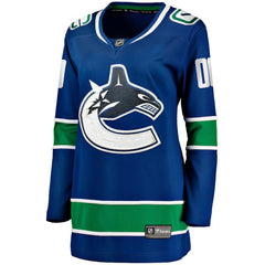 NHL Blue Vancouver Canucks Fanatics Women's Breakaway Custom Jersey