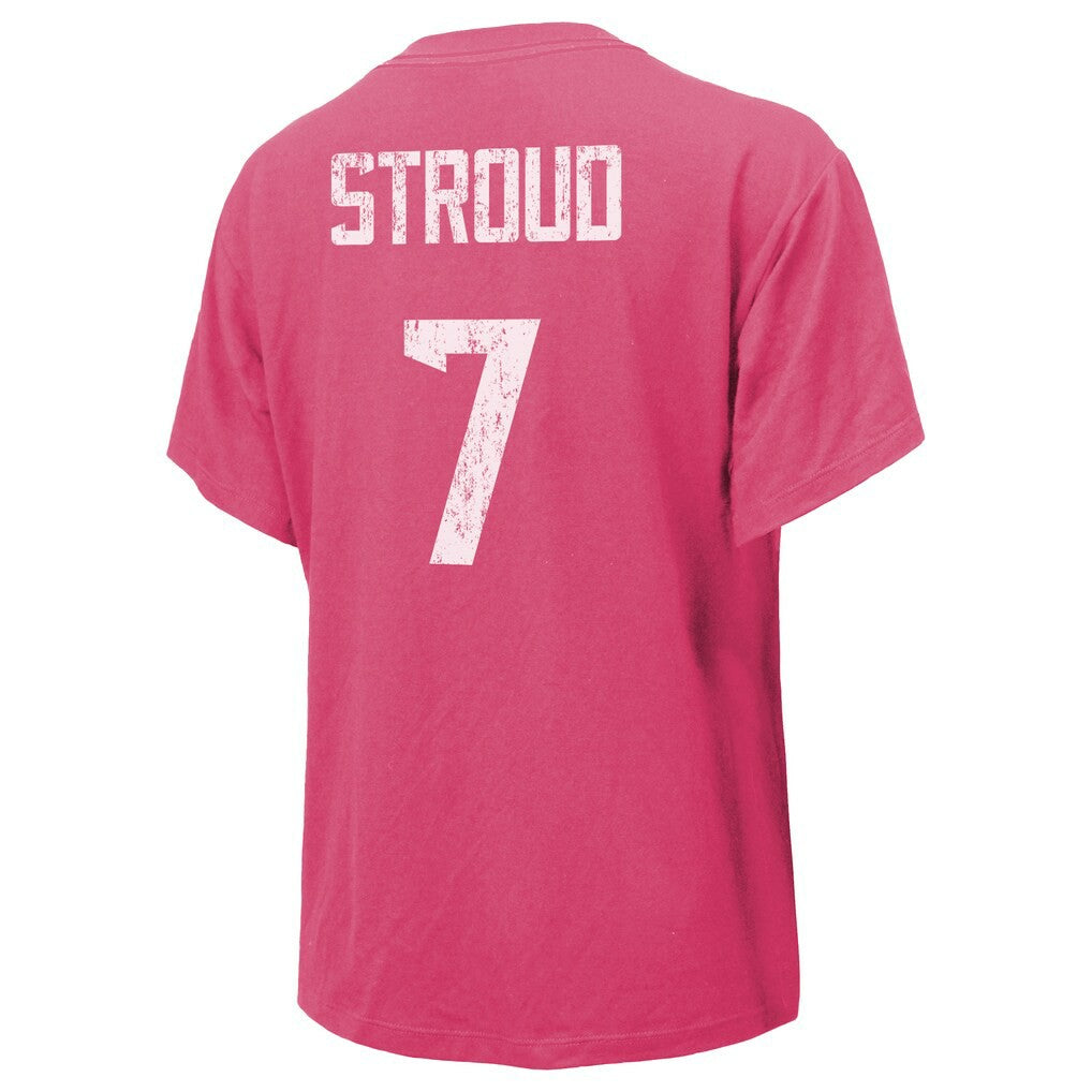 C.J. Stroud  Majestic Threads Women's Name & Number T-Shirt - Houston Texans