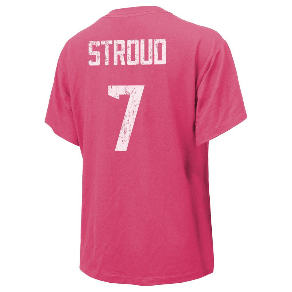 C.J. Stroud  Majestic Threads Women's Name & Number T-Shirt - Houston Texans