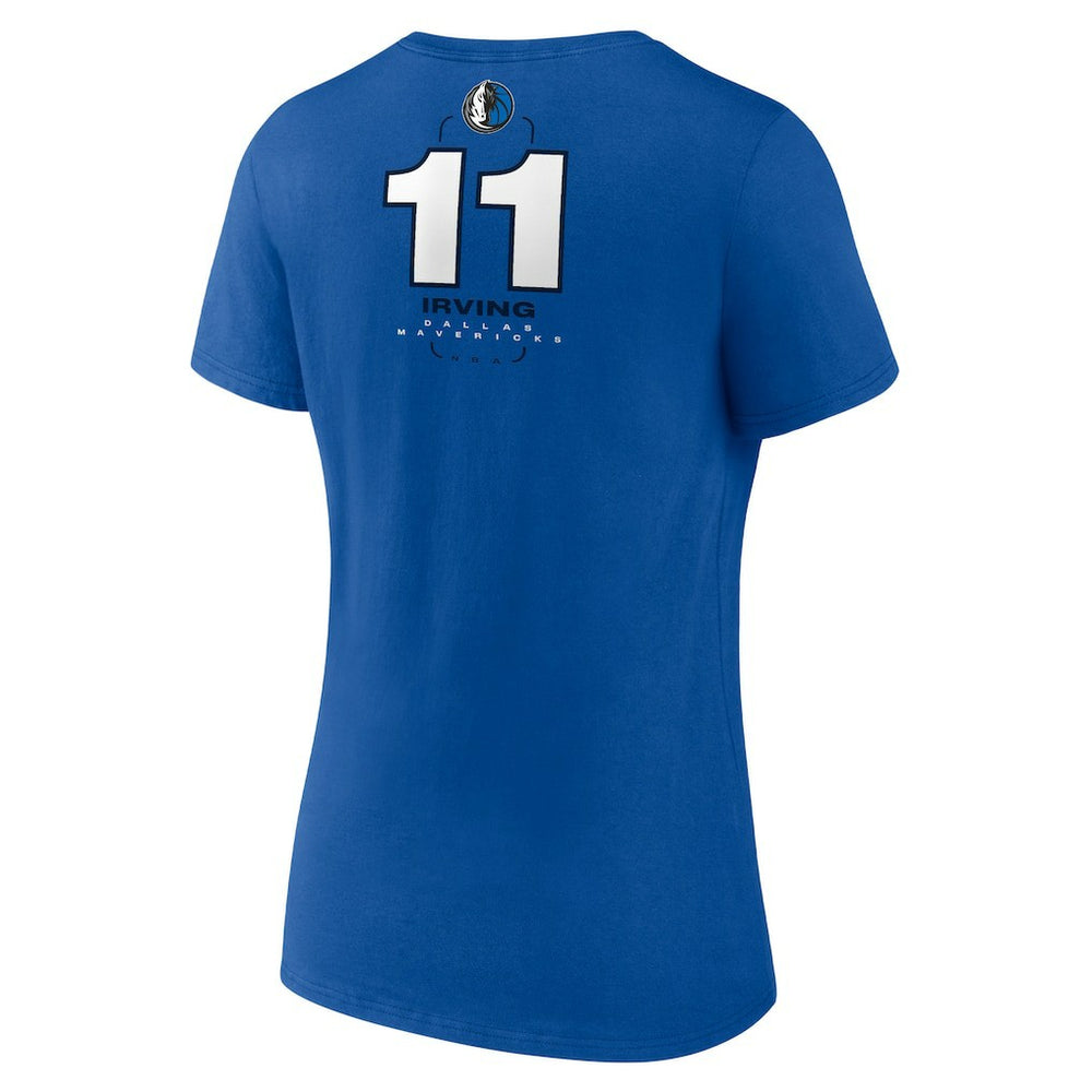 NBA Kyrie Irving Dallas Mavericks Women's Behind The Back Name & Number V-Neck T-Shirt sale