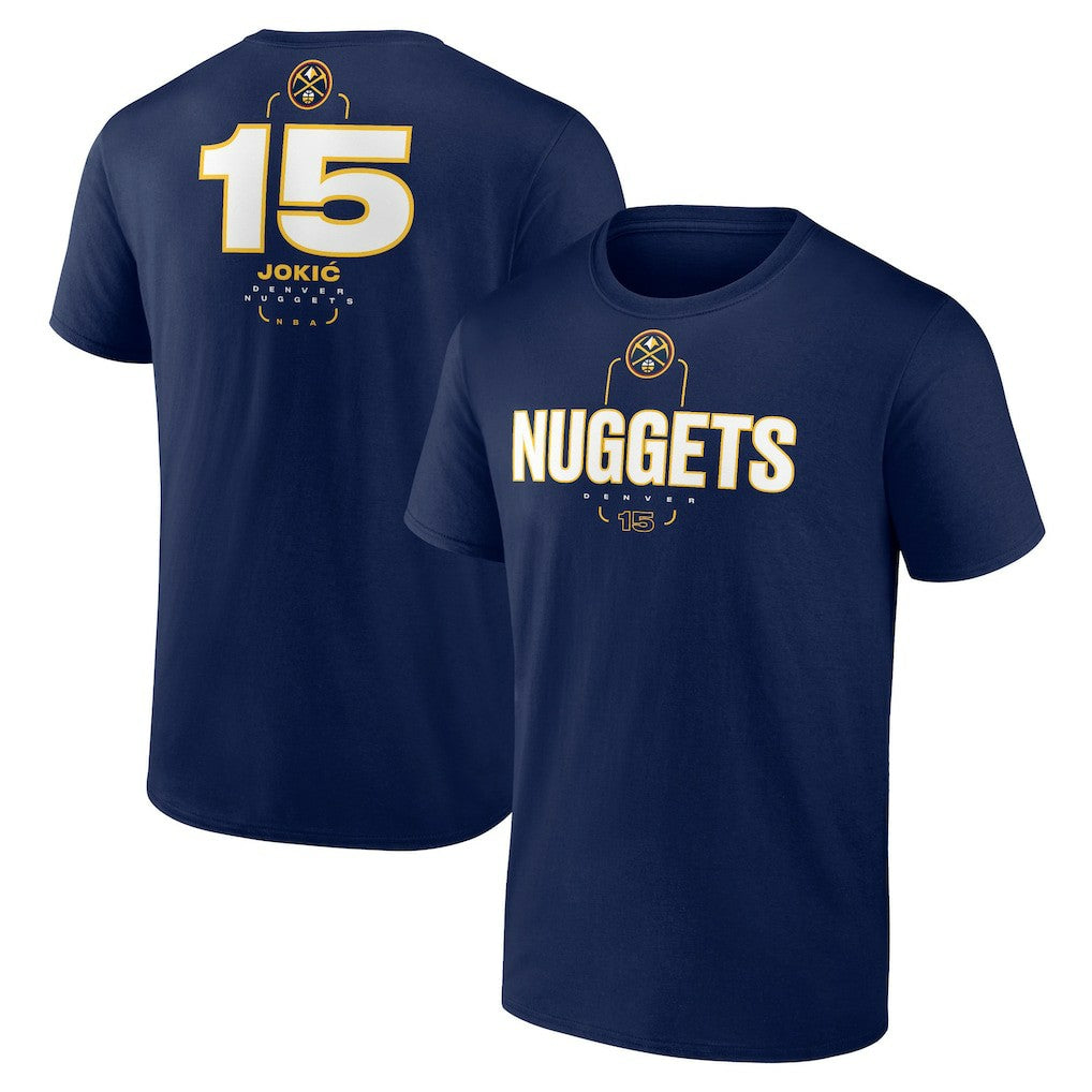 NBA Nikola Jokic Denver Nuggets Behind The Back Name & Number T-Shirt sale