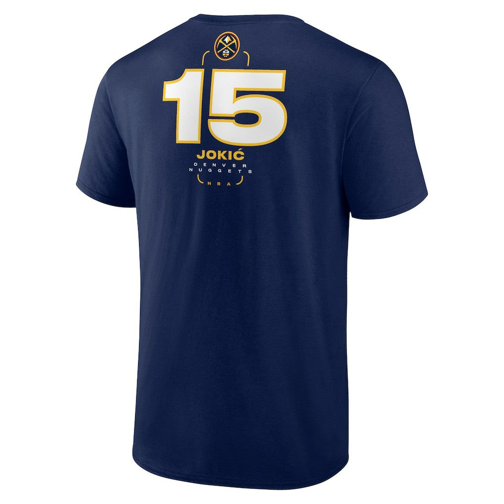 NBA Nikola Jokic Denver Nuggets Behind The Back Name & Number T-Shirt sale