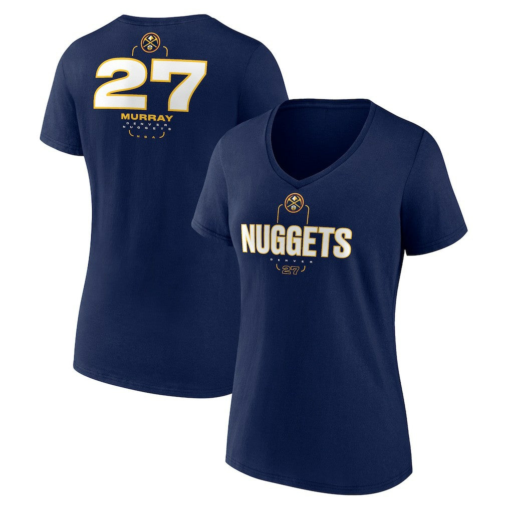 NBA Jamal Murray Denver Nuggets Women's Behind The Back Name & Number V-Neck T-Shirt sale