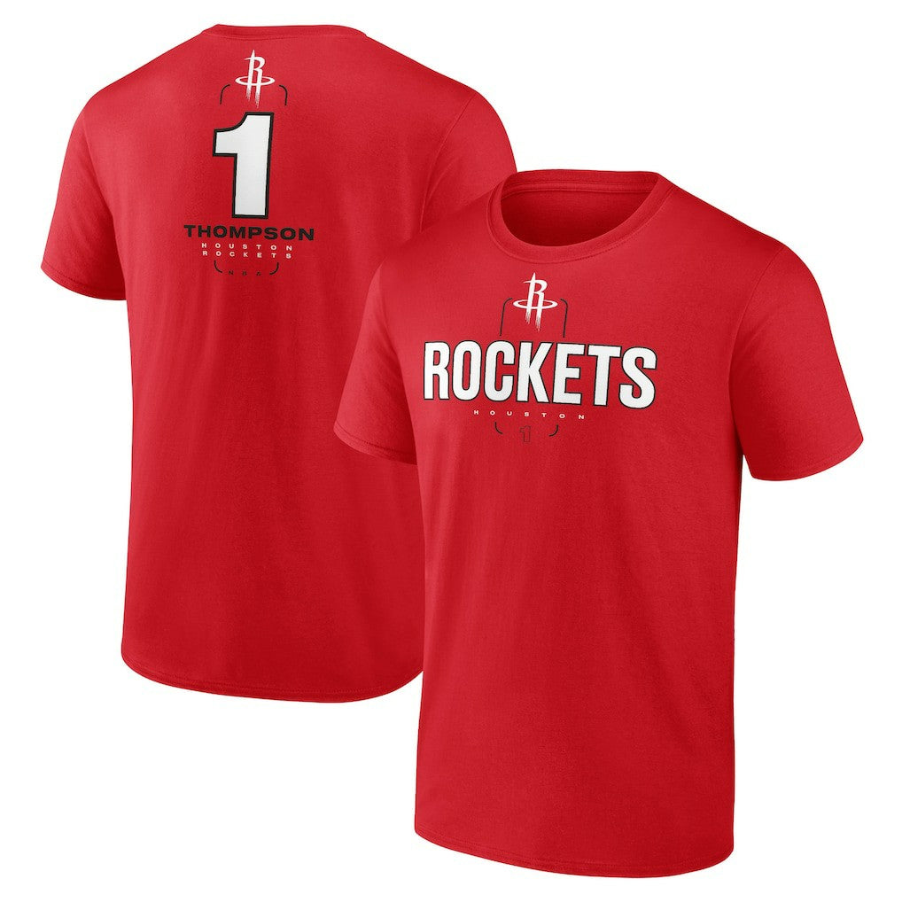 NBA Amen Thompson Houston Rockets Behind The Back Name & Number T-Shirt