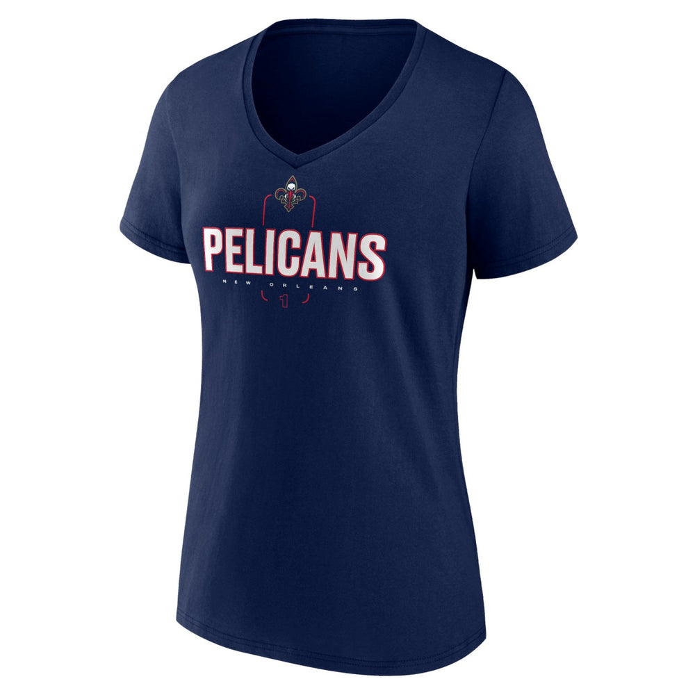 NBA Zion Williamson New Orleans Pelicans Women's Behind The Back Name & Number V-Neck T-Shirt