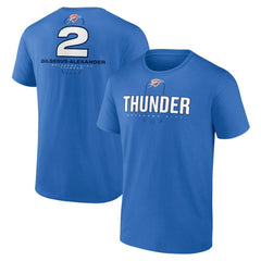 NBA Shai Gilgeous-Alexander Oklahoma City Thunder Behind The Back Name & Number T-Shirt