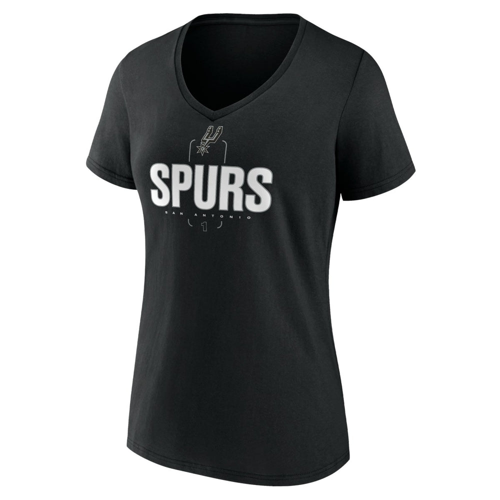 NBA Victor Wembanyama San Antonio Spurs Women's Behind The Back Name & Number V-Neck T-Shirt