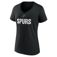 NBA Victor Wembanyama San Antonio Spurs Women's Behind The Back Name & Number V-Neck T-Shirt