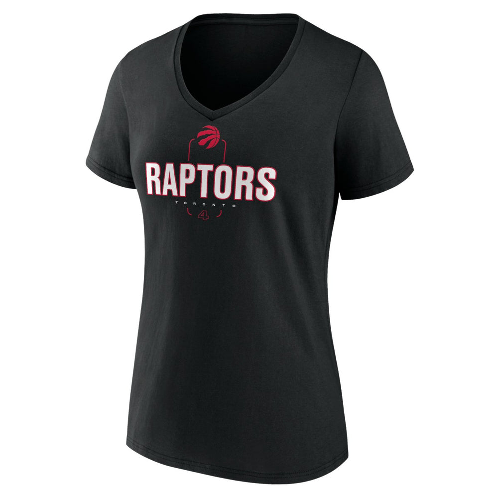 NBA Scottie Barnes Toronto Raptors Women's Behind The Back Name & Number V-Neck T-Shirt