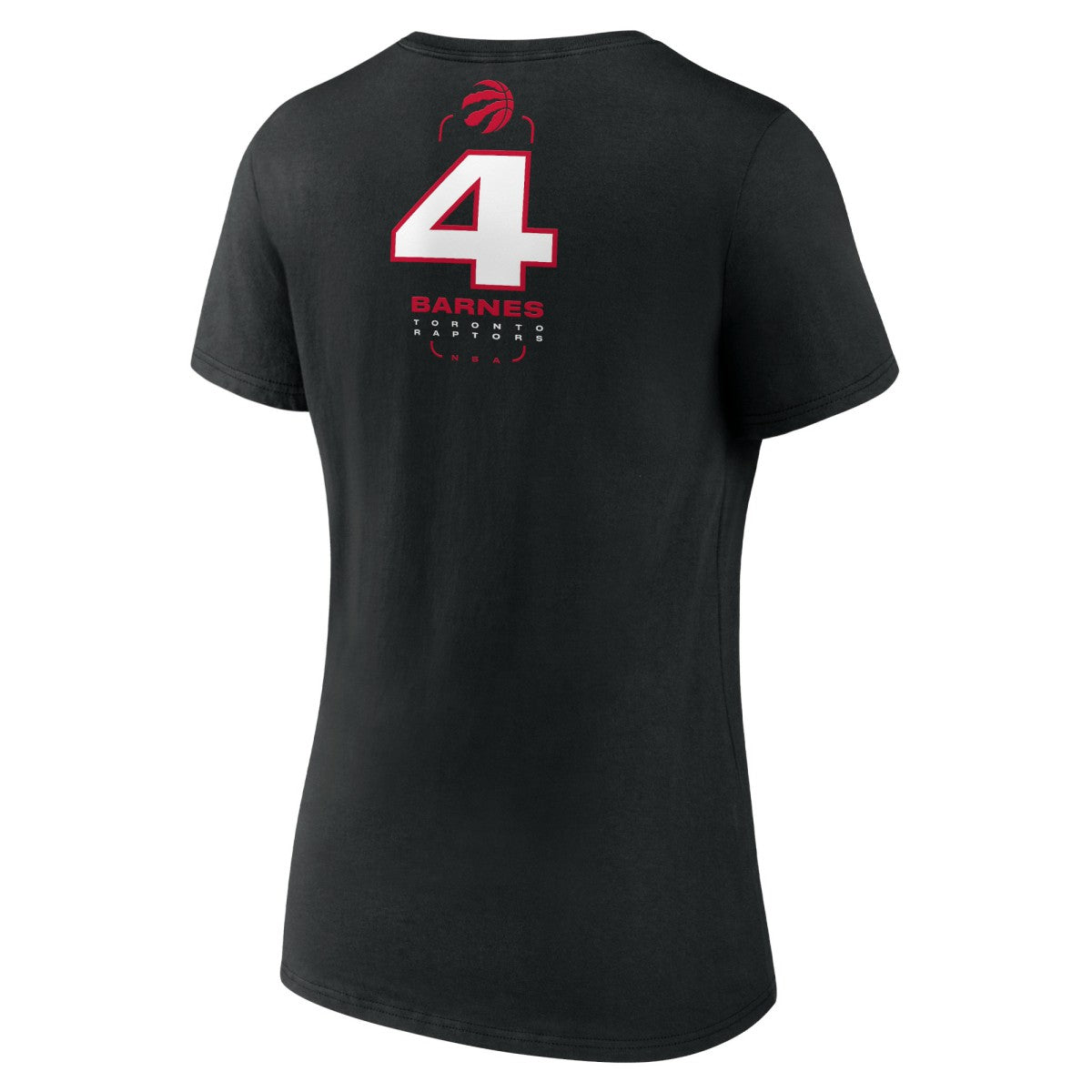 NBA Scottie Barnes Toronto Raptors Women's Behind The Back Name & Number V-Neck T-Shirt