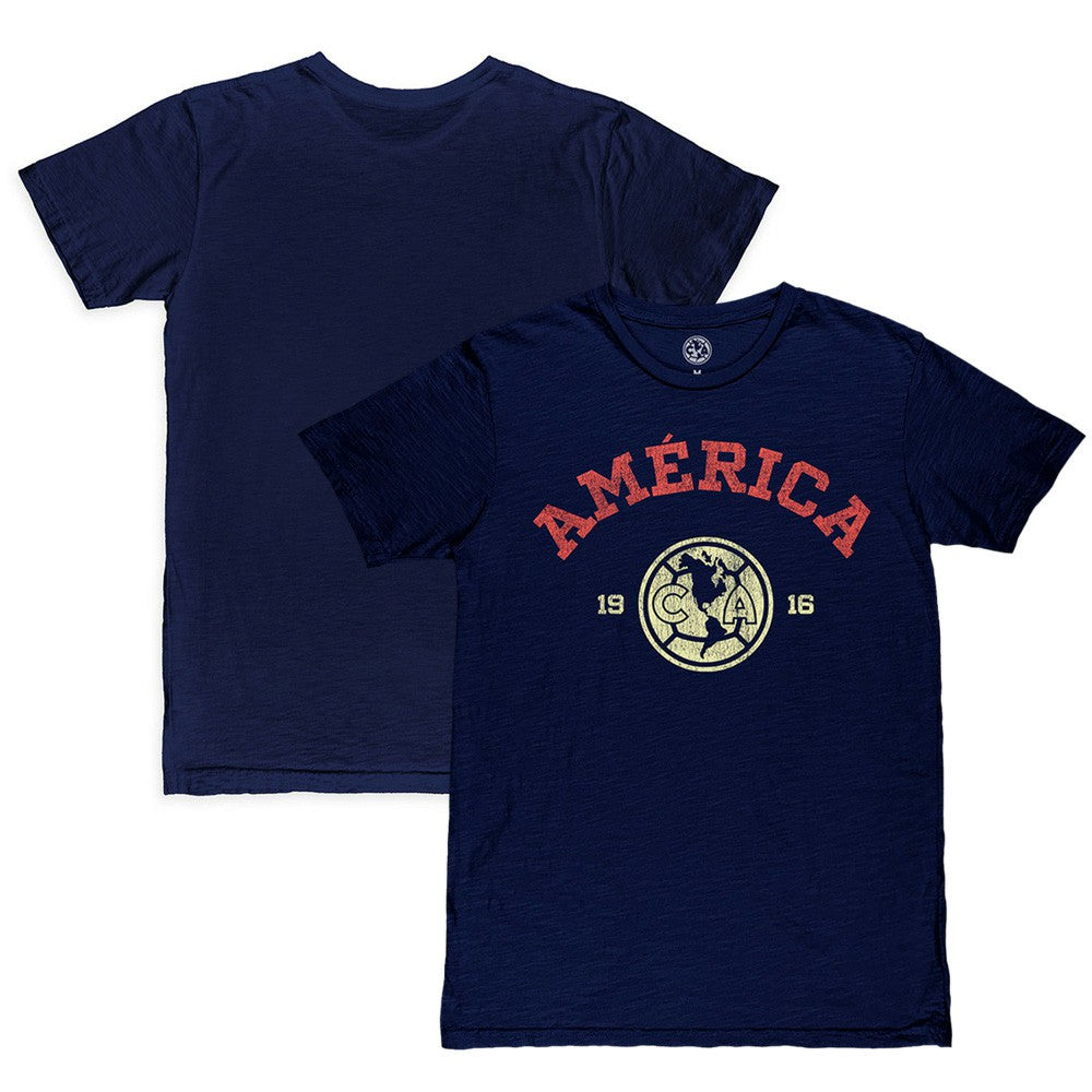 Club America 1863FC Established Slub T-Shirt -  Navy