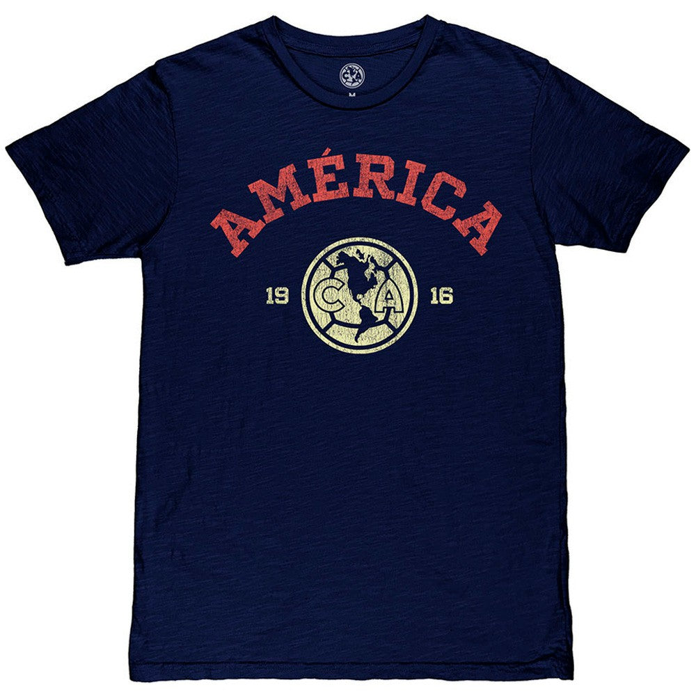 Club America 1863FC Established Slub T-Shirt -  Navy