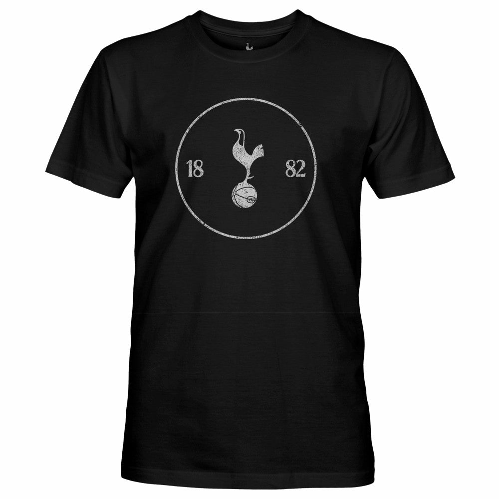 Tottenham Hotspur 1863FC Mono Crest Slub T-Shirt -  Black