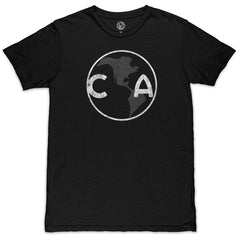 Club America 1863FC Mono Crest Slub T-Shirt -  Black