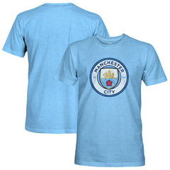 Manchester City 1863FC Color Crest Twisted Tri-Blend Slub T-Shirt -  Sky Blue