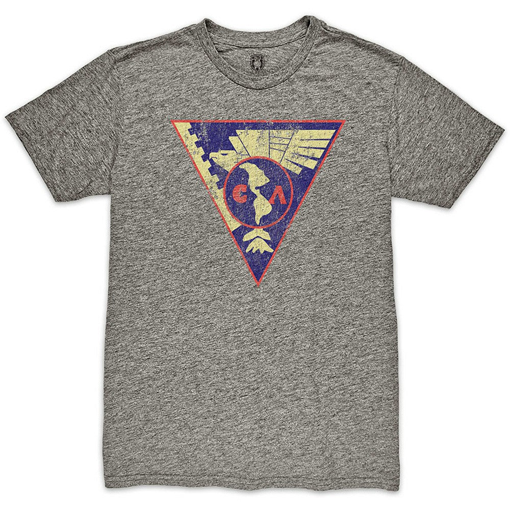 Club America 1863FC Retro Crest Twisted Tri-Blend Slub T-Shirt -  Heather Gray