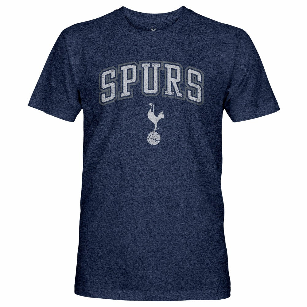 Tottenham Hotspur 1863FC Wordmark Twisted Tri-Blend Slub T-Shirt -  Heather Navy