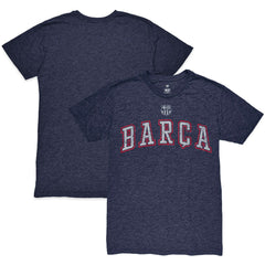 Barcelona 1863FC Wordmark Twisted Tri-Blend Slub T-Shirt -  Heather Navy