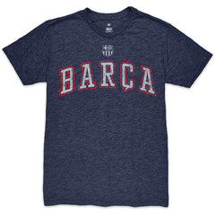 Barcelona 1863FC Wordmark Twisted Tri-Blend Slub T-Shirt -  Heather Navy