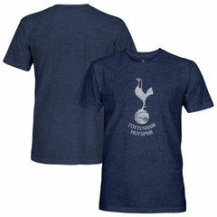 Tottenham Hotspur 1863FC Mono Crest Twisted Tri-Blend Slub T-Shirt -  Heather Navy