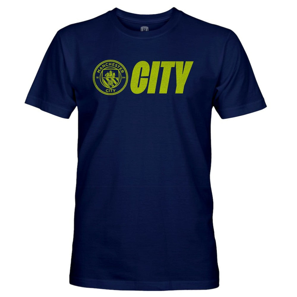 Manchester City 1863FC Lockup Slub T-Shirt -  Navy