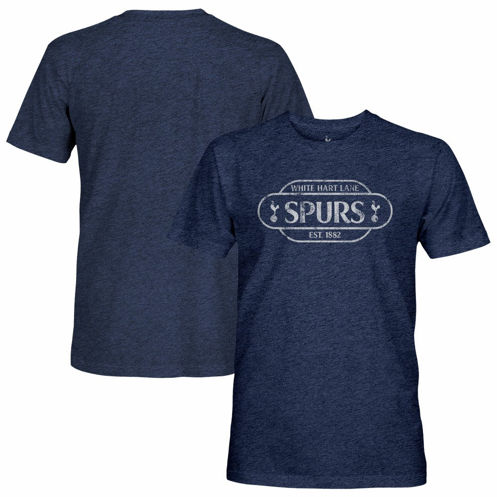 Tottenham Hotspur 1863FC Landmark Twisted Tri-Blend Slub T-Shirt -  Heather Navy