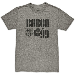 Barcelona 1863FC Retro Vibes Twisted Tri-Blend Slub T-Shirt -  Heather Gray