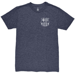 Barcelona 1863FC Front Back Date Twisted Tri-Blend T-Shirt -  Heather Navy