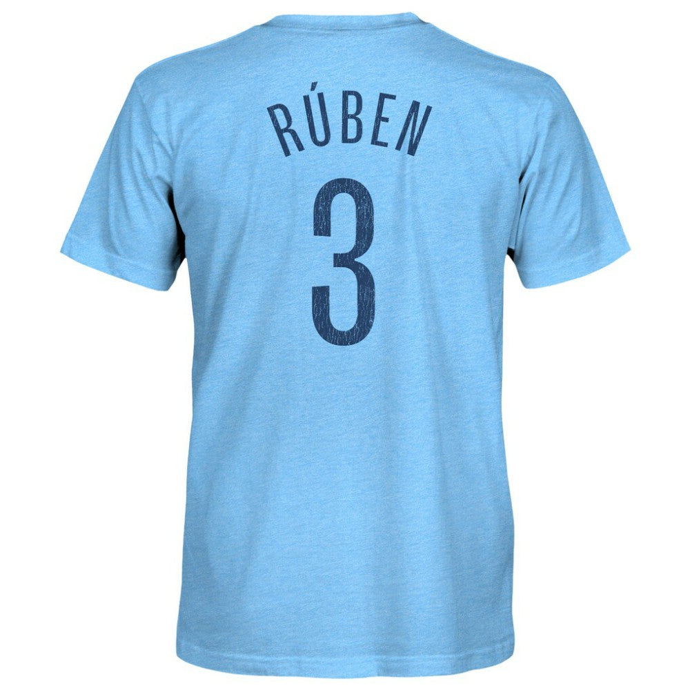 Rúben Dias Manchester City 1863FC Player Name & Number Twisted Tri-Blend Slub T-Shirt -  Sky Blue