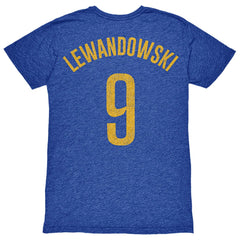 Robert Lewandowski Barcelona 1863FC Player Name & Number Twisted Tri-Blend Slub T-Shirt -  Heather Royal