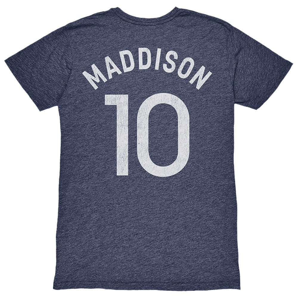 James Maddison Tottenham Hotspur 1863FC Player Name & Number Twisted Tri-Blend Slub T-Shirt -  Heather Navy