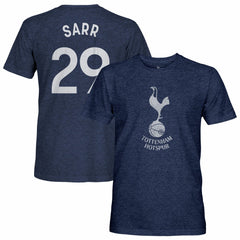 Pape Matar Sarr Tottenham Hotspur 1863FC Player Name & Number Twisted Tri-Blend Slub T-Shirt -  Heather Navy