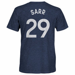 Pape Matar Sarr Tottenham Hotspur 1863FC Player Name & Number Twisted Tri-Blend Slub T-Shirt -  Heather Navy