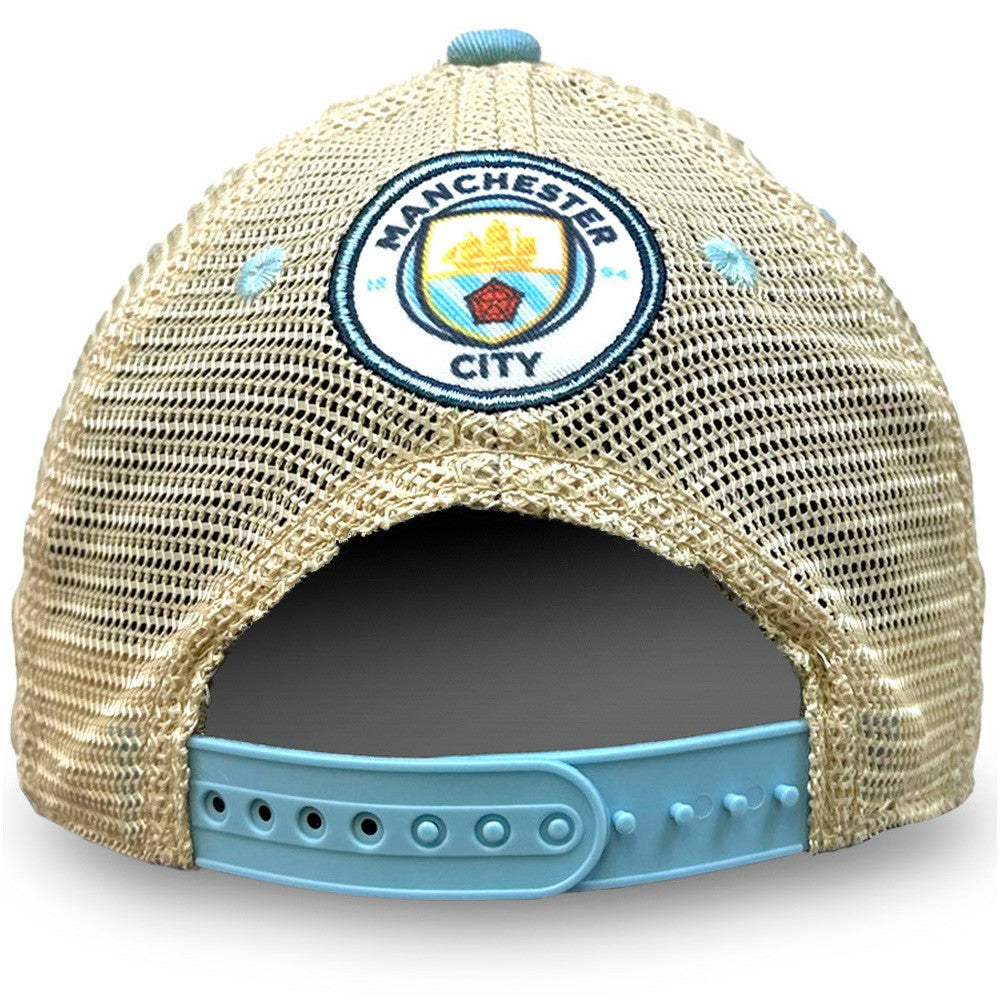 Manchester City 1863FC Washed Trucker Adjustable Hat -  Sky Blue