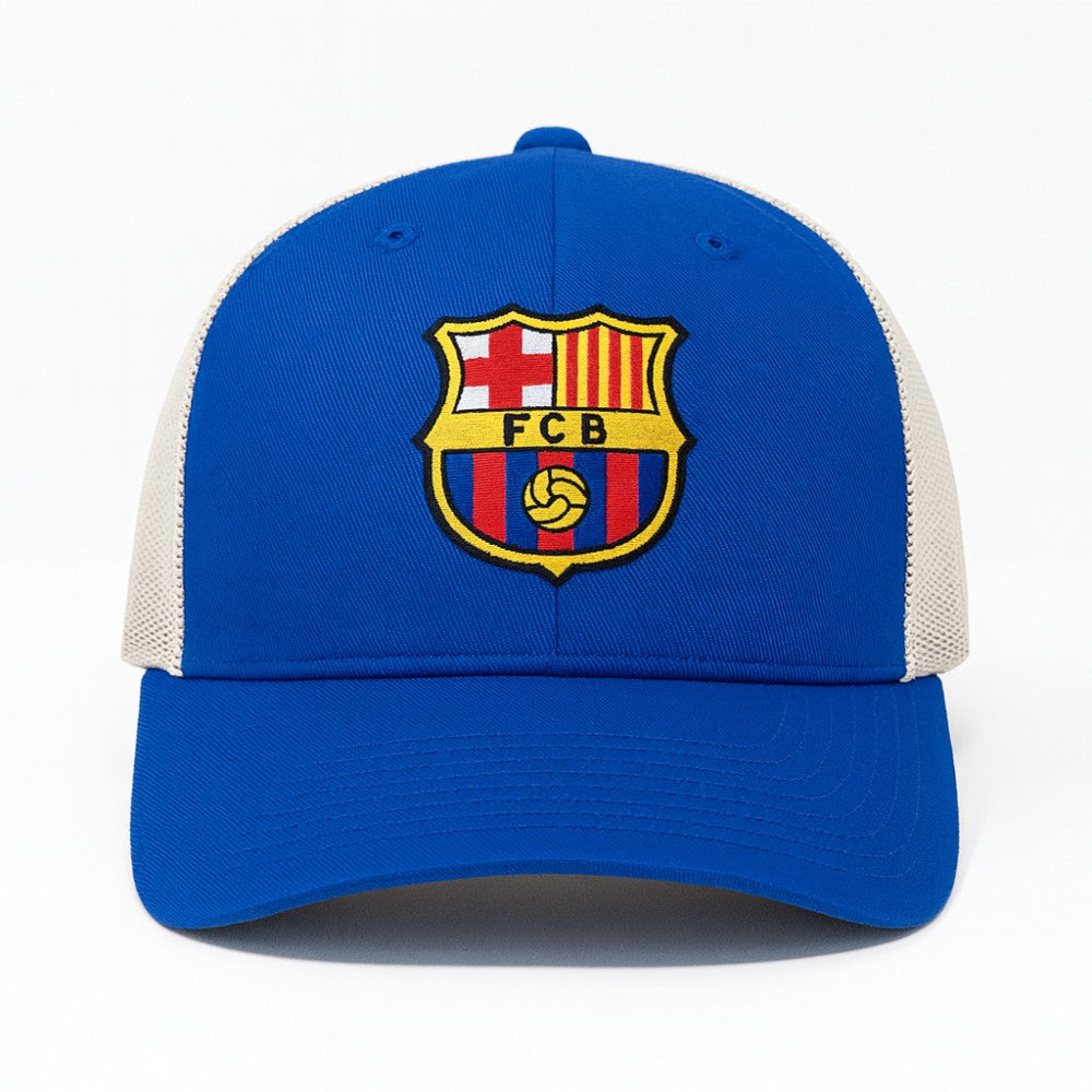 Barcelona 1863FC Washed Trucker Adjustable Hat -  Royal