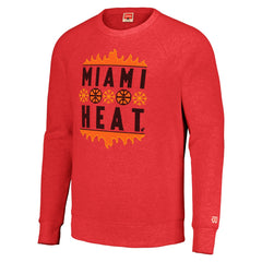 NBA Miami Heat Homage Unisex Holiday Raglan Pullover Sweatshirt