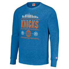 NBA New York Knicks Homage Unisex Holiday Raglan Pullover Sweatshirt