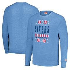 NBA Philadelphia 76ers Homage Unisex Holiday Raglan Pullover Sweatshirt