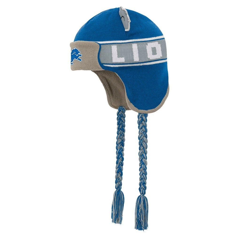 Youth Wordmark Ears Trooper Knit Hat - Detroit Lions