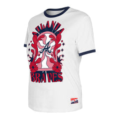 MLB Atlanta Braves New Era Women's Oversized Ringer T-Shirt