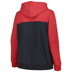 MLB St. Louis Cardinals New Era Women's Plus Size Color Block Full-Zip Hoodie