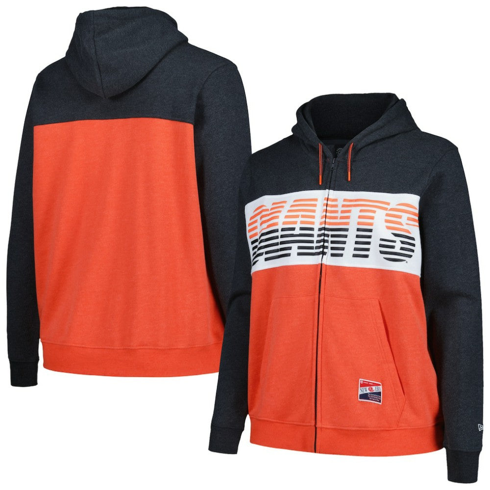 MLB San Francisco Giants New Era Women's Plus Size Color Block Full-Zip Hoodie