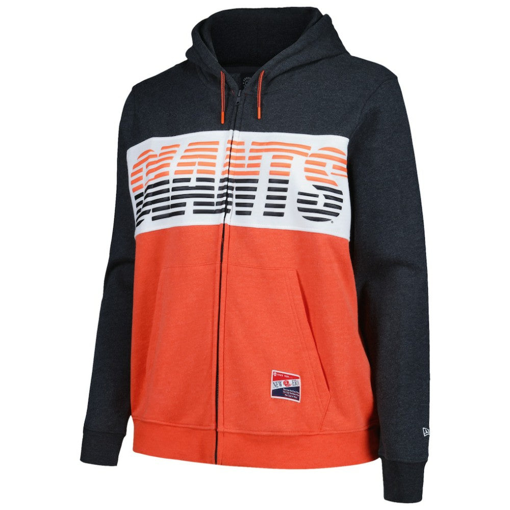 MLB San Francisco Giants New Era Women's Plus Size Color Block Full-Zip Hoodie