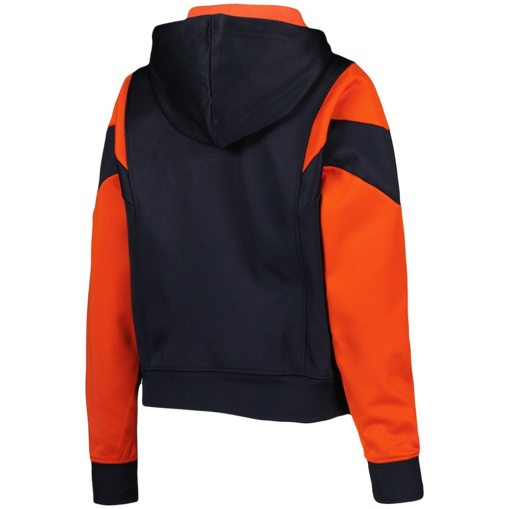 MLB Houston Astros New Era Women's Color Block Fleece Quarter-Zip Hoodie