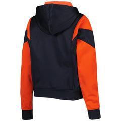 MLB Houston Astros New Era Women's Color Block Fleece Quarter-Zip Hoodie