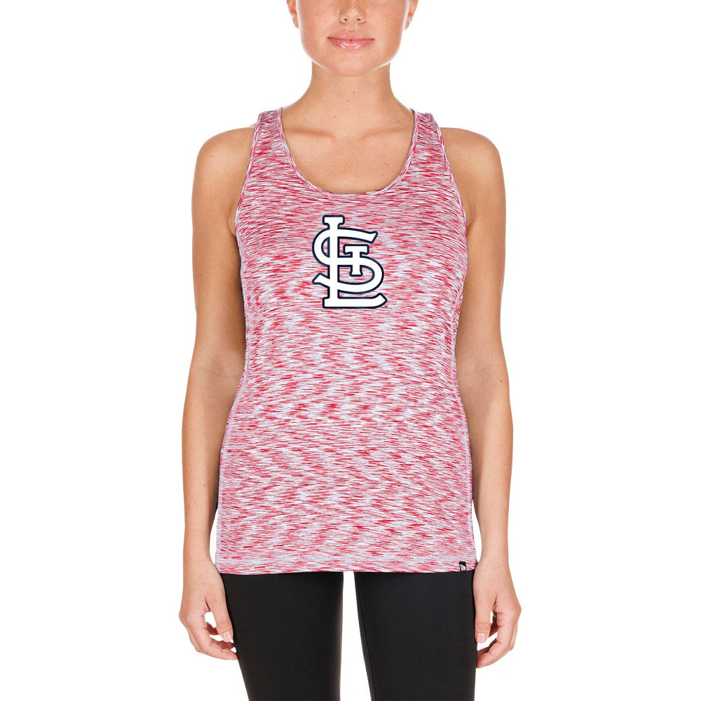 MLB St. Louis Cardinals New Era Women's Space Dye Keyhole Back Tank Top