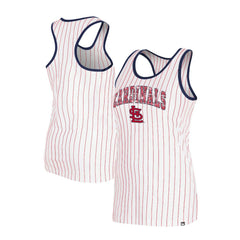 MLB St. Louis Cardinals New Era Women's Sequin Pinstripe Racerback Tank Top