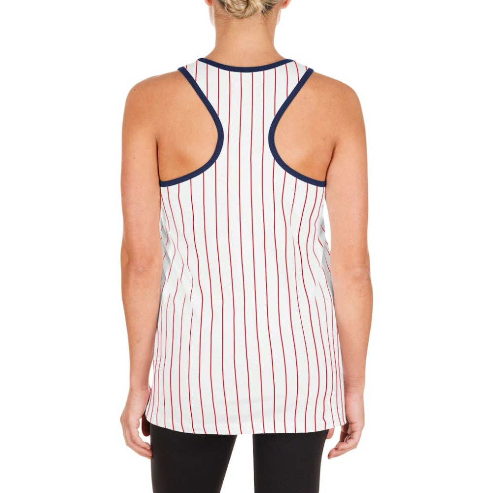 MLB St. Louis Cardinals New Era Women's Sequin Pinstripe Racerback Tank Top