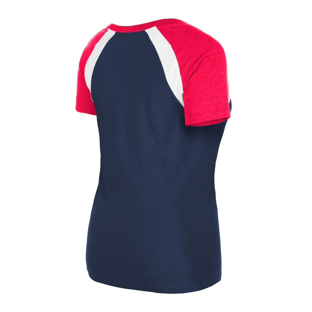 MLB St. Louis Cardinals New Era Women's Heathered Raglan V-Neck T-Shirt