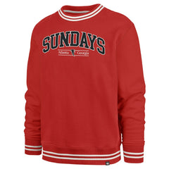 '47 Sundays Clubhouse View Sierra Fleece Pullover Sweatshirt - Atlanta Falcons
